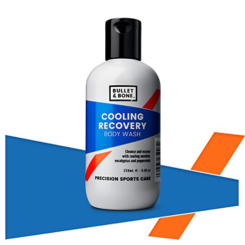 Bullet & Bone Cooling Recovery Body Wash - Menthol & Peppermint Infused for Skin Cleansing, Moisturizing & Temperature Cooling (100ml) - Perfect for Post-Workout, Hot Weather & Muscle Relief