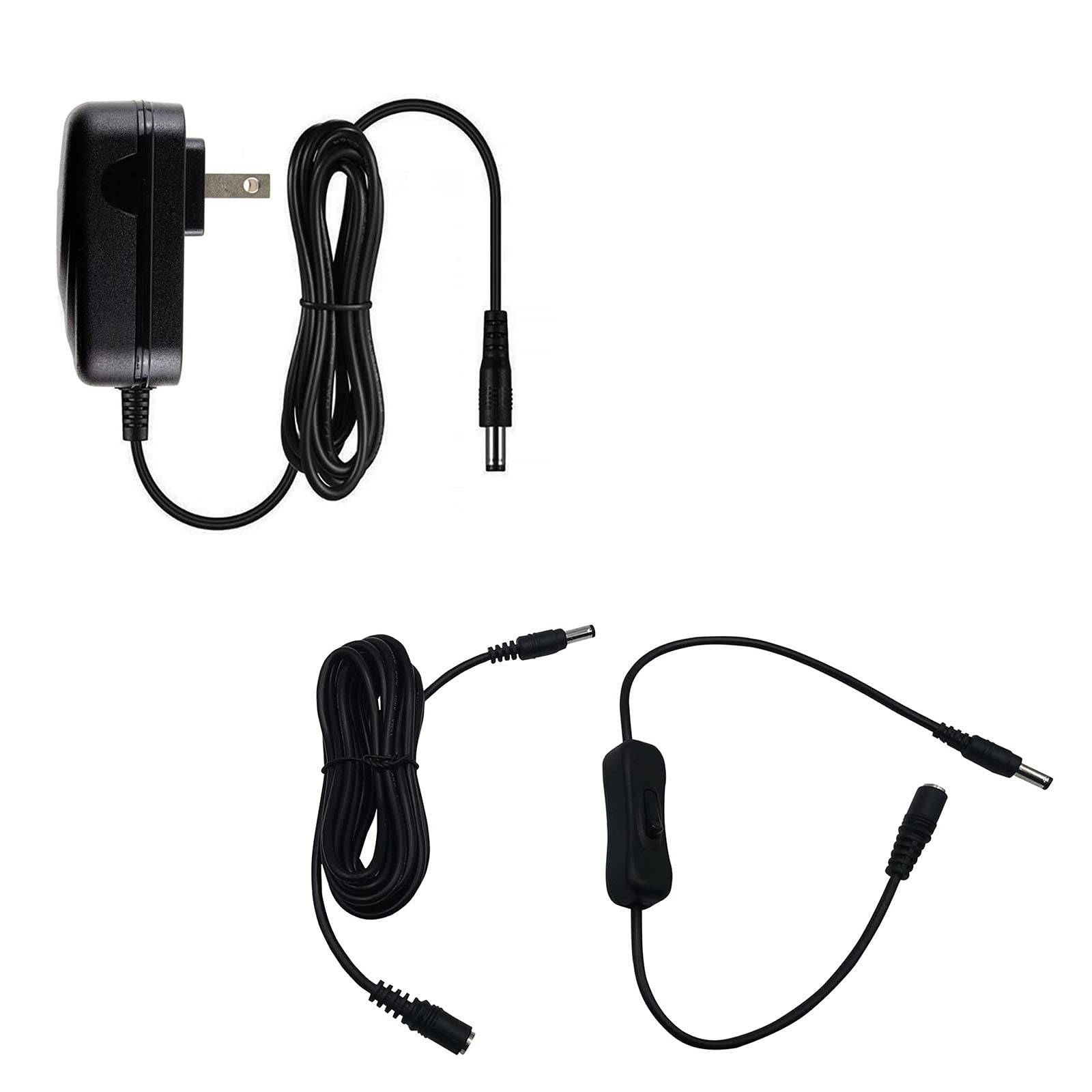 MyVolts 9V AC Power Adapter for Mighty Bliss Deep Tissue Massager - Replacement Power Supply with US Plug, Extension Cord & ON/OFF Switch - Perfect for Home & Office Relaxation Therapy