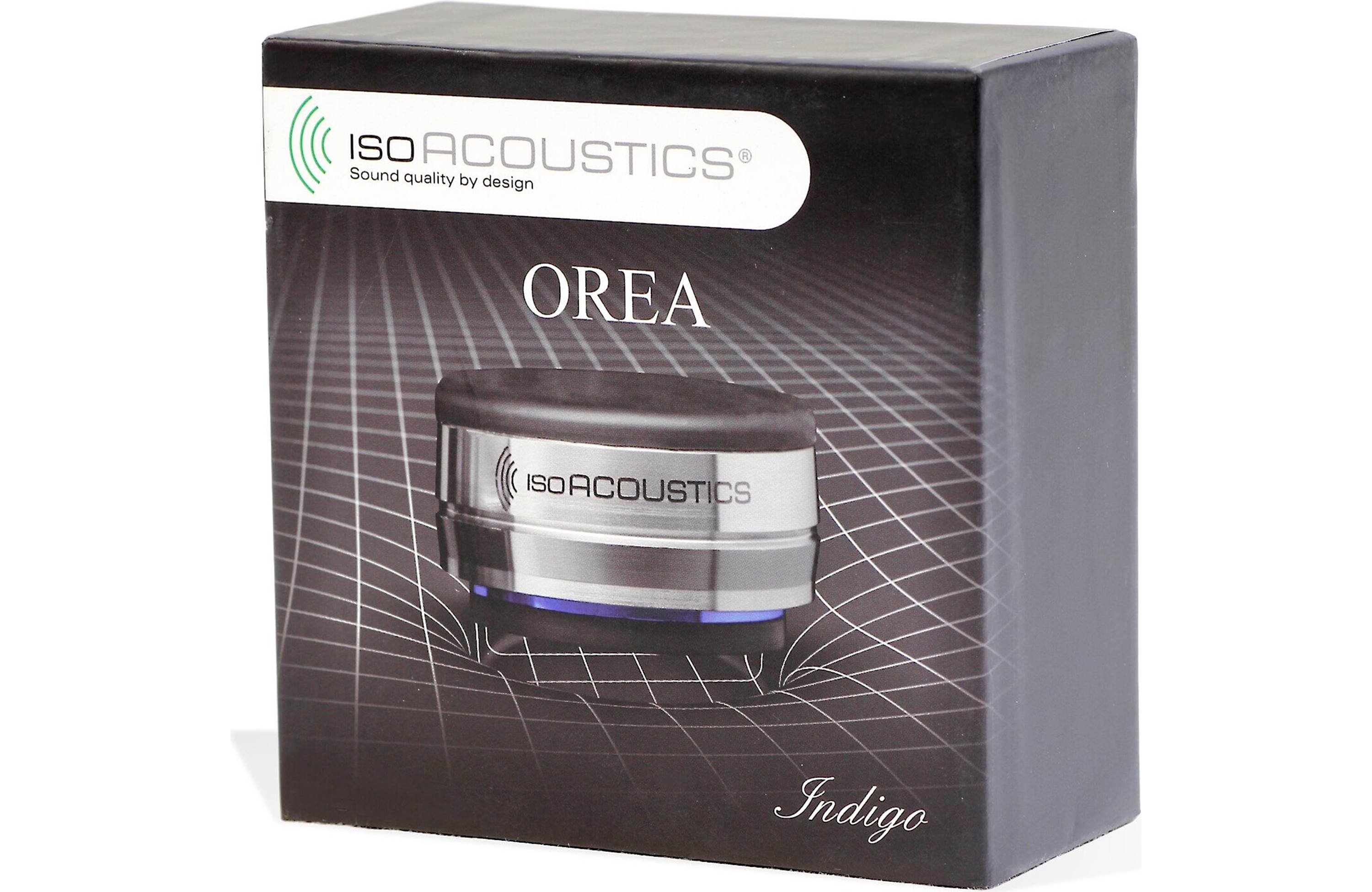Isoacoustics Orea Indigo Single Vibration Isolator for Speakers, Turntables & Audio Equipment - Reduce Resonance & Improve Sound Quality - Perfect for Home Studios & Hi-Fi Systems