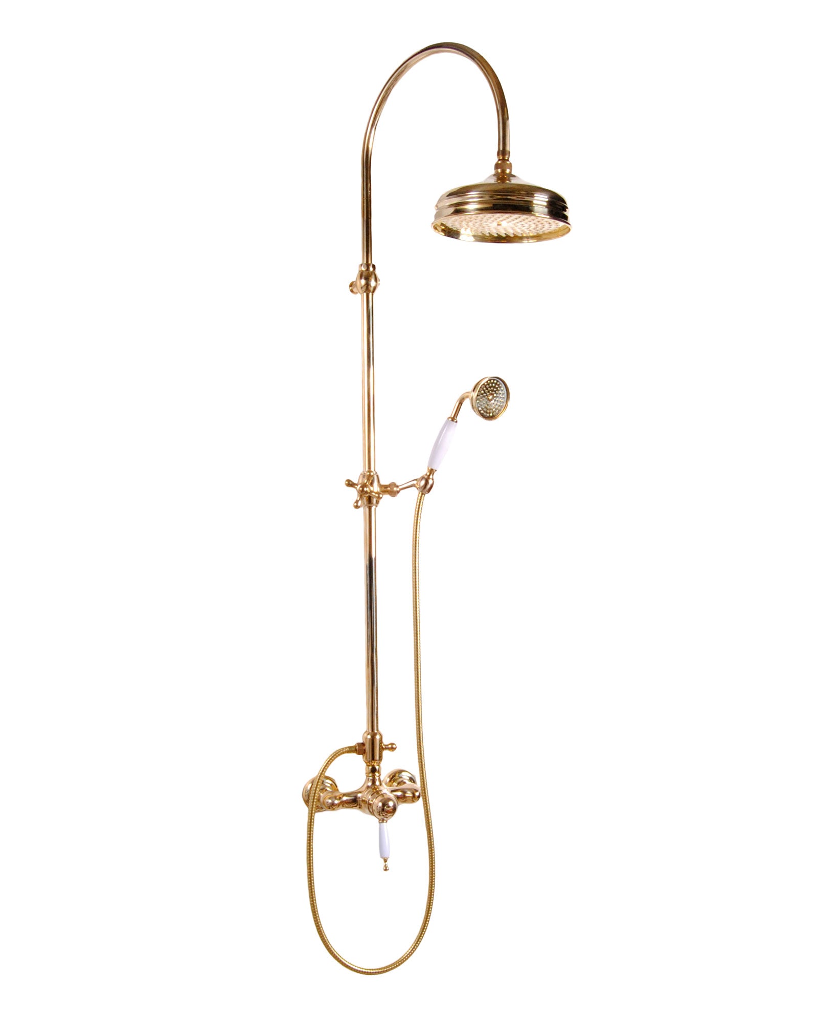Maxima Classic Shower Set with Oxford Thermostatic Mixer in Brass - Perfect for Modern Bathrooms & Spa-Like Showers