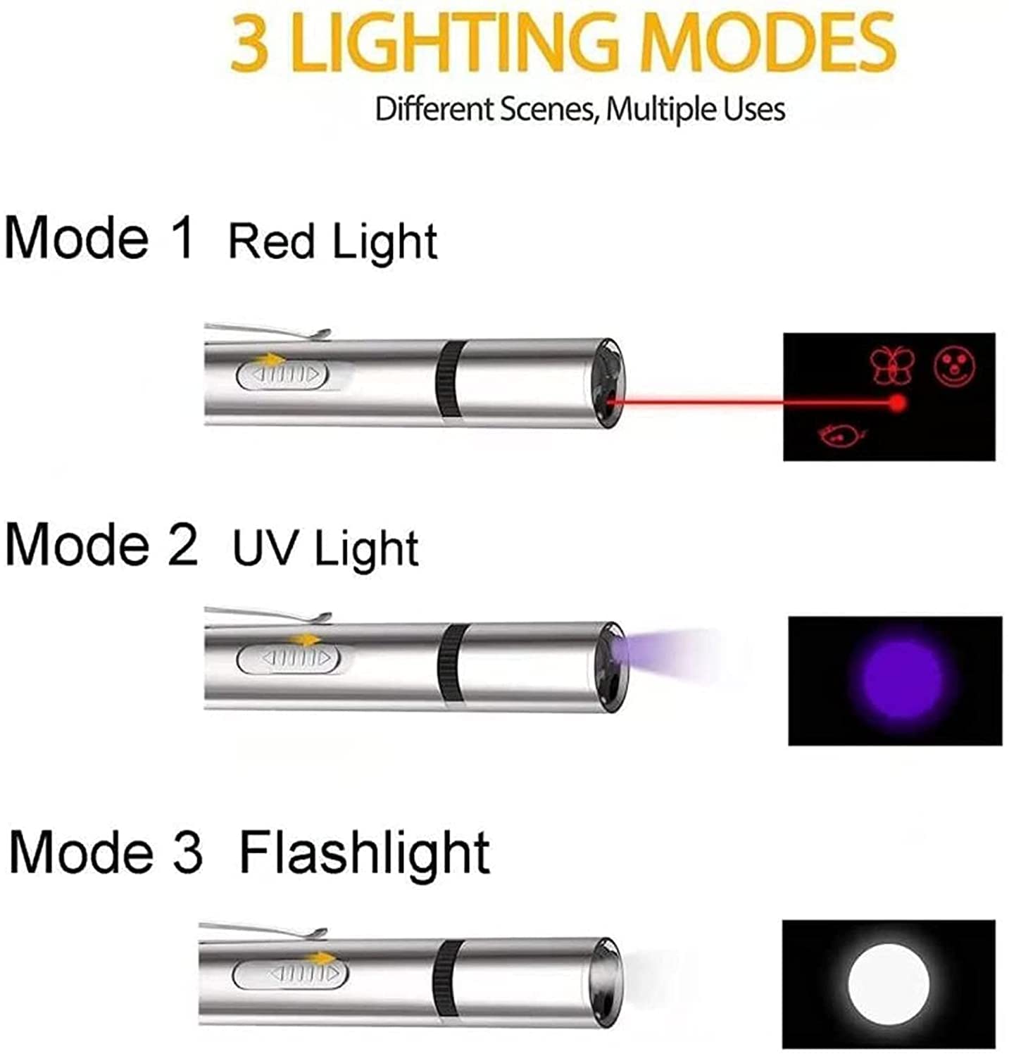 Best Cat Laser Pointer Toy for Indoor Cats - Interactive Kitten Teaser with Red Light for Play & Training - Perfect for Exercise, Bonding & Mental Stimulation (Silver) - Great for Small Spaces & Nighttime Play