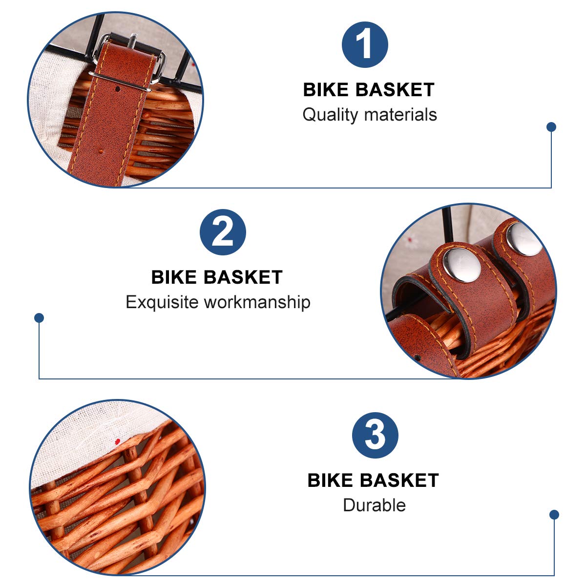 **Durable Front Bike Basket for Pets & Storage - Removable Cycling Carrier Bag for Dogs & Essentials - Perfect for Commuting, Shopping & Outdoor Adventures**