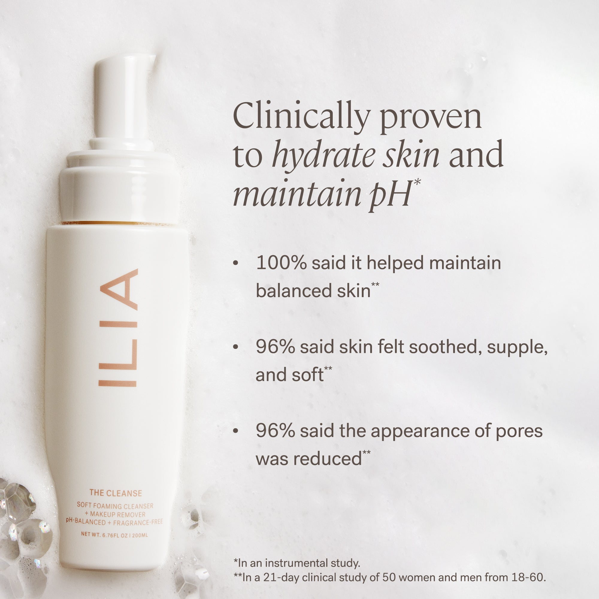 Best Soft Foaming Cleanser & Makeup Remover for Sensitive Skin - Gentle Face Wash for Daily Use & Deep Cleansing