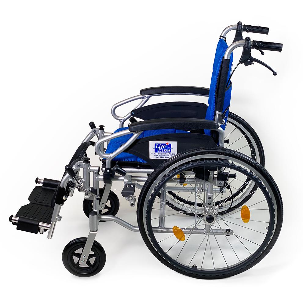 Lightweight Aluminum Elevating Wheelchair - Portable and Adjustable Mobility Aid for Seniors & Disabled - Ideal for Home Use, Travel, and Outdoor Activities