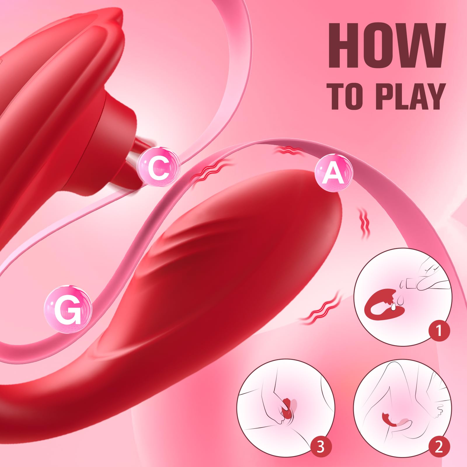 Remote Control Vibrator for Women - Wearable G-Spot & Clit Stimulator with 10 Vibration & Licking Modes, Hands-Free Adult Sex Toy for Couples & Solo Play - Perfect for Date Nights, Long Distance Relationships & Spicing Up Your Bedroom