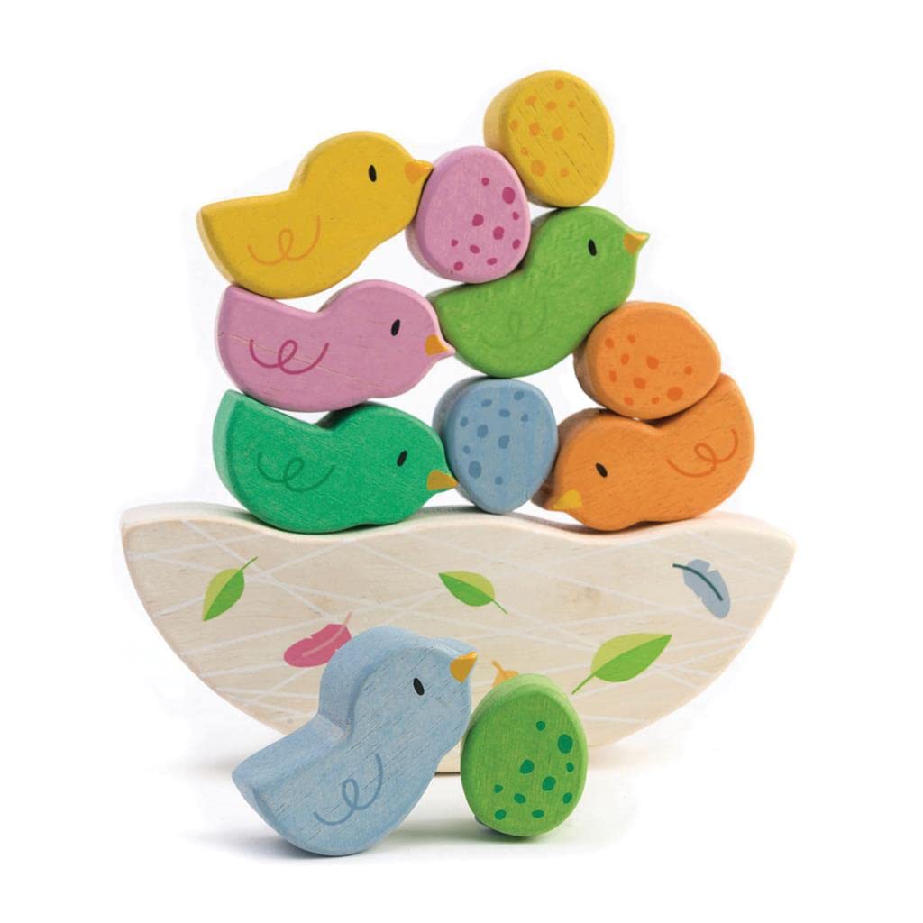 Wooden Baby Bird Stacking Toy - STEM Balance Game for Kids | Early Learning & Motor Skills Development | Fun Educational Playtime