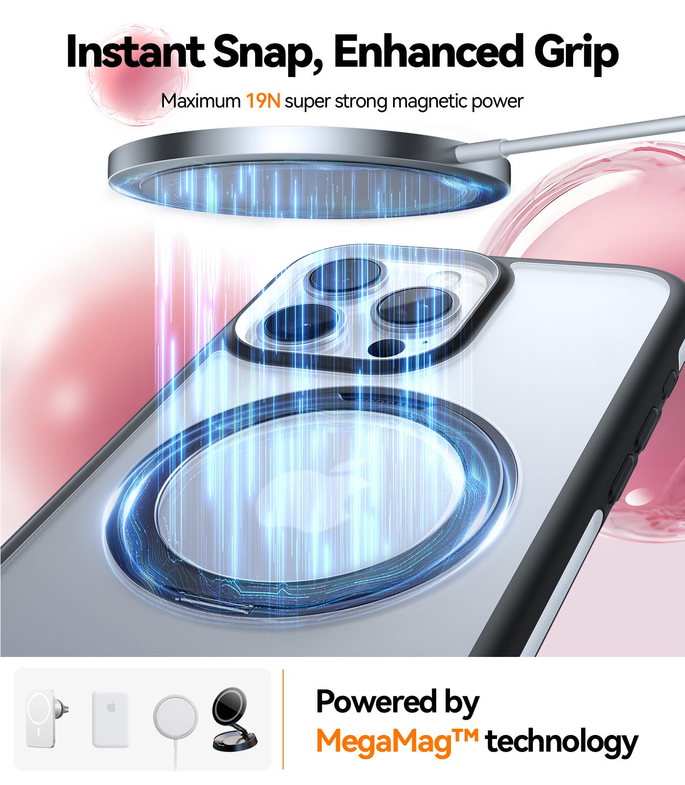 Ostand R Fusion Phone Stand Holder for iPhone 15 Pro Max - Adjustable & Portable Mobile Stand for Desk, Bed, Car, Office and Travel Use