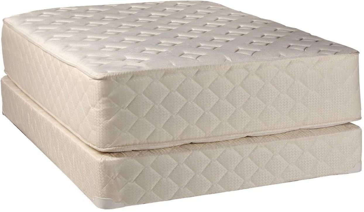 Luxury Firm Twin Mattress Set with Mattress Cover Protector - Spine Support, Innerspring Coils & Edge Guards for Lasting Comfort | Perfect for Guest Rooms, Dorms & Small Bedrooms | DS USA