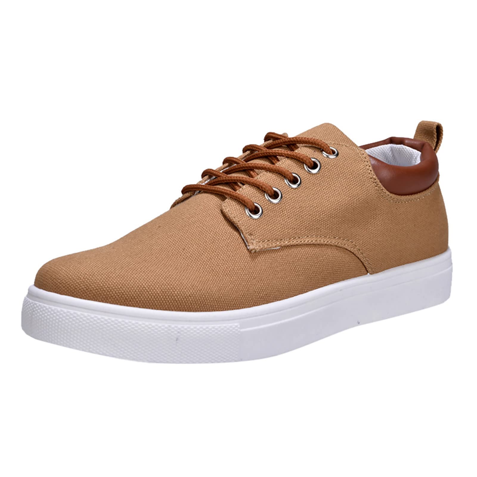 Men's Casual Low Top Canvas Sneakers - Breathable Lace Up Walking Shoes for Men | Comfortable Fashion Footwear for Daily Wear, Work & Outdoor Activities