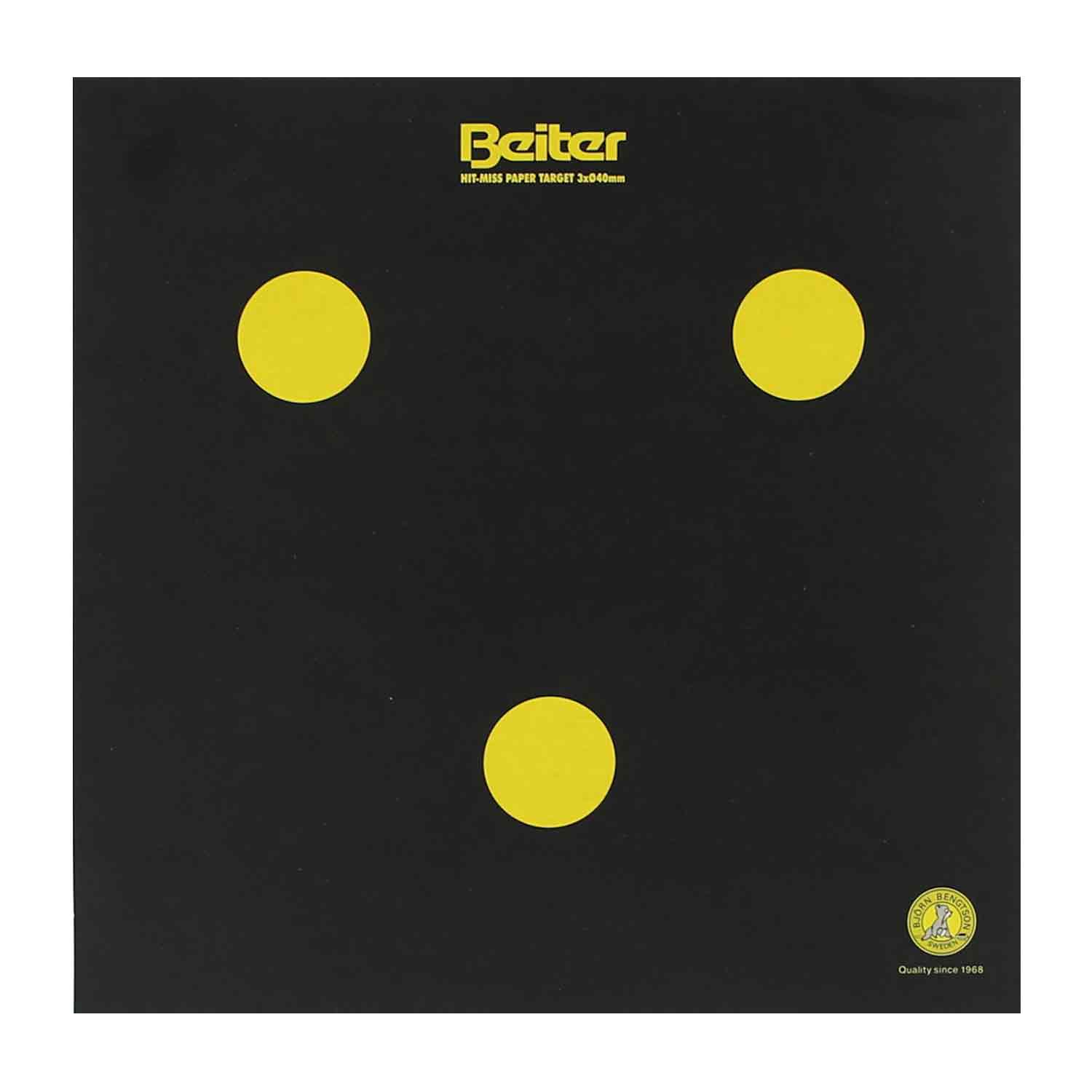 Beiter Hit Miss Paper Target Face - Shooting Practice Targets for Outdoor Range Training - Perfect for Pistol, Rifle, and Archery Practice