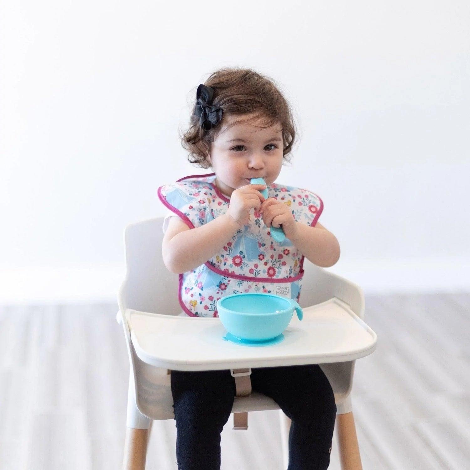 Bumkins Silicone Dipping Spoons Set of 3 - BPA-Free Baby Feeding Utensils for Purees, Yogurt & Snacks - Dishwasher Safe Toddler Spoon for Easy Cleaning