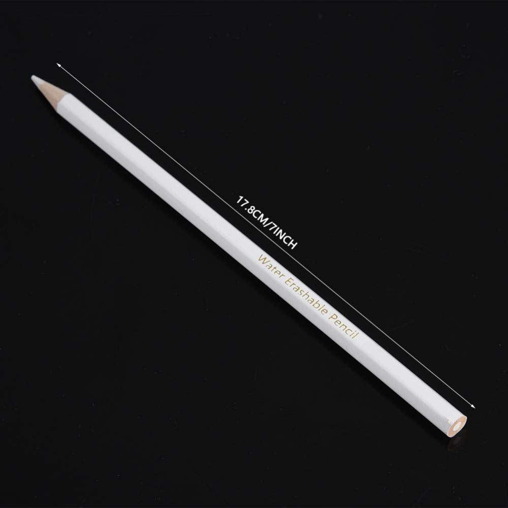 12-Piece Tailor's Chalk Pencils Set - White Water-Soluble Fabric Marking Pencils for Sewing, DIY & Crafts | Perfect for Dressmaking, Quilting & Fabric Projects