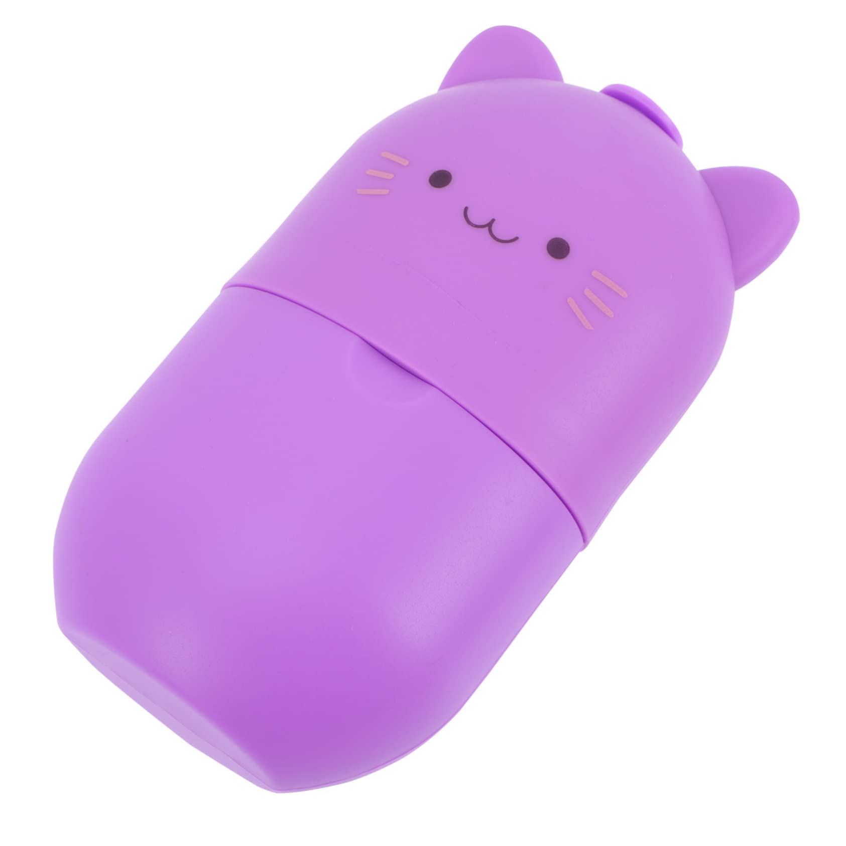 Minkissy Silicone Ice Roller Tray - Cat Face Popsicle Mold & Massager, Purple Earth Scroll Wheel Crystal Face Roller for Skincare, Puffiness Relief & Cooling Therapy - Perfect for Home Spa, Beauty Routine & Summer Treats