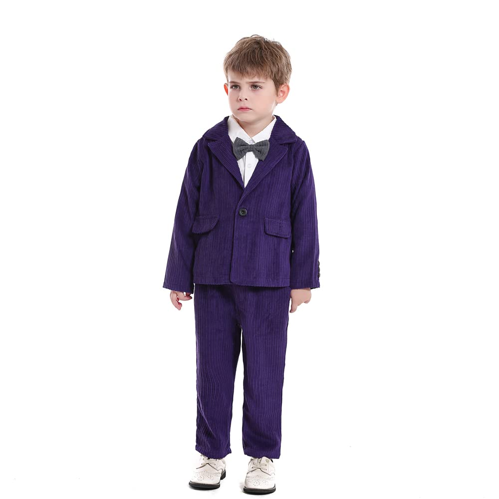 Baby Boy's 3-Piece Formal Suit Set - Bowtie, Shirt, Blazer & Pants for Weddings & Special Occasions | Gentlemen Outfit for Infants & Toddlers