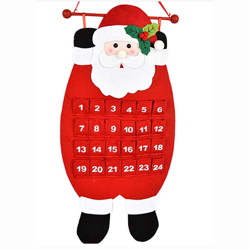 Christmas Snowman & Deer Advent Countdown Calendar Set - 2 Piece Holiday Decor for Home, Office & Gift Giving | Festive Winter Countdown to Christmas