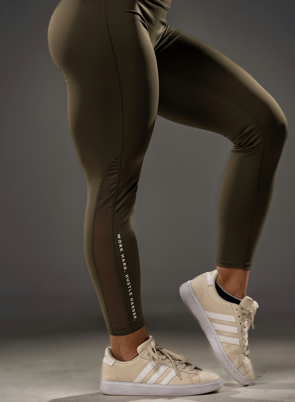 ASCEND High Waist Yoga Leggings for Women - Olive Green Workout Pants, Tummy Control & Moisture Wicking - Perfect for Yoga, Gym, Running & Lounge Wear