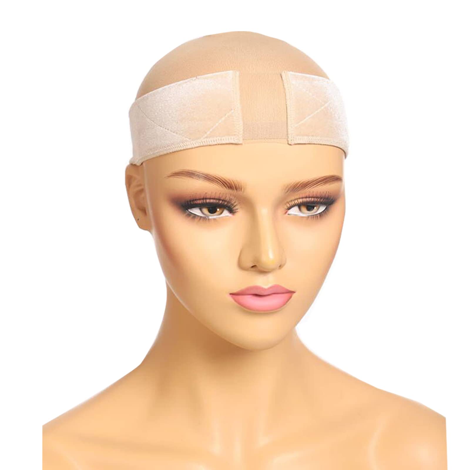 Nexyshe Elastic Non-Slip Velvet Wig Grip Headband - Thin Nude Wig Band for Secure Women’s Wig and Scarf Hold - Perfect for Daily Wear, Workouts, and Special Occasions