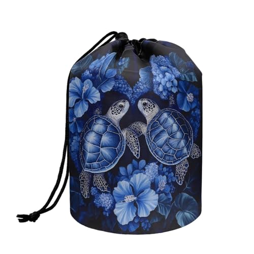 Sea Turtle Flower Blue