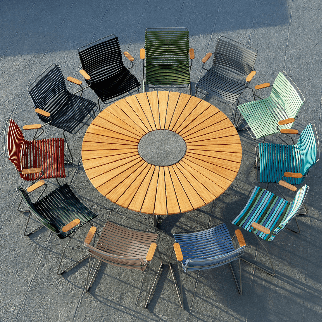 CLICK Outdoor Dining Armchair - Weather-Resistant Patio Chair for Garden, Poolside & Restaurant Use - Comfortable Aluminum Bistro Seating with Cushion Option
