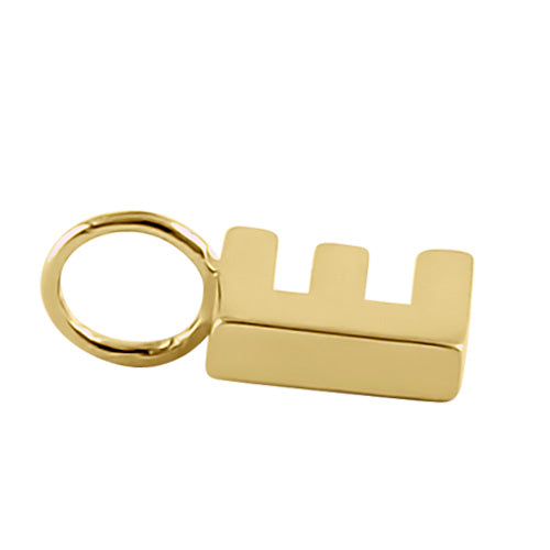 14K Solid Gold Initial 