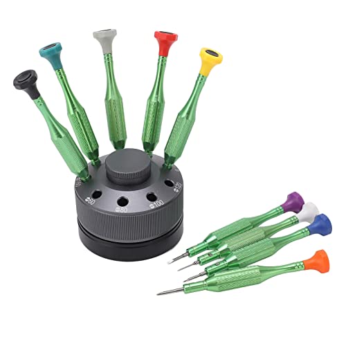 9Pcs Watch Repair Screwdriver Set - Stainless Steel Precision Screwdrivers with Rotating Stand for Watch Maintenance & Jewelry Repair - Perfect for Watchmakers, DIY Enthusiasts & Home Repairs