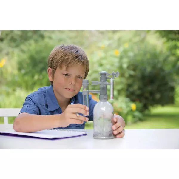 Green Science Weather Station for Kids - STEM Learning Toy with Thermometer, Rain Gauge & Wind Vane - Outdoor Science Experiment Kit for Children's Education & Backyard Exploration