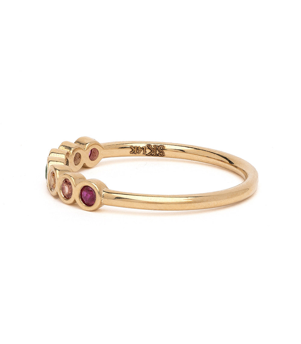 Aura Sapphire Unique Eternity Wedding Band - Vintage Inspired Engagement Ring for Women - Perfect for Proposals, Anniversaries & Special Occasions