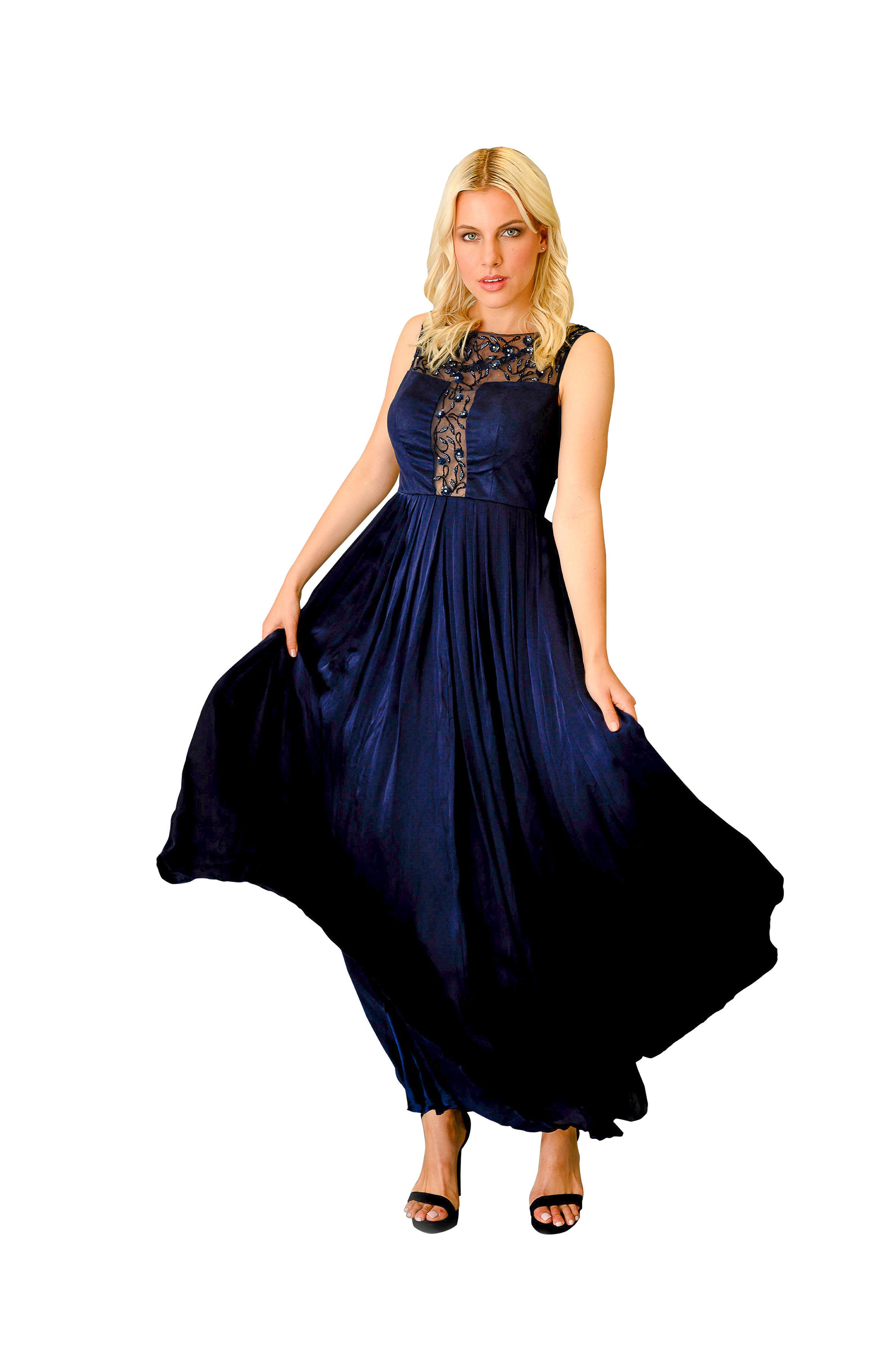 Elegant Embroidered A-Line Gown for Women - Formal Dresses for Weddings, Parties & Special Occasions