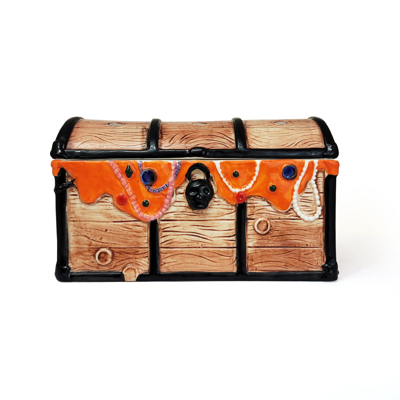 BarConic Tiki Treasure Chest Drinkware - 26oz Tropical Themed Cocktail Glasses for Hawaiian Luau, Beach Parties & Themed Events