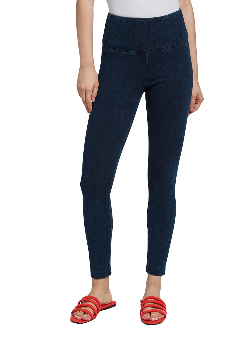 Lyssé Women's High Waisted Denim Leggings - Stretchy Jeggings Skinny Jeans with Ankle Length | Perfect for Casual Wear, Work & Everyday Comfort