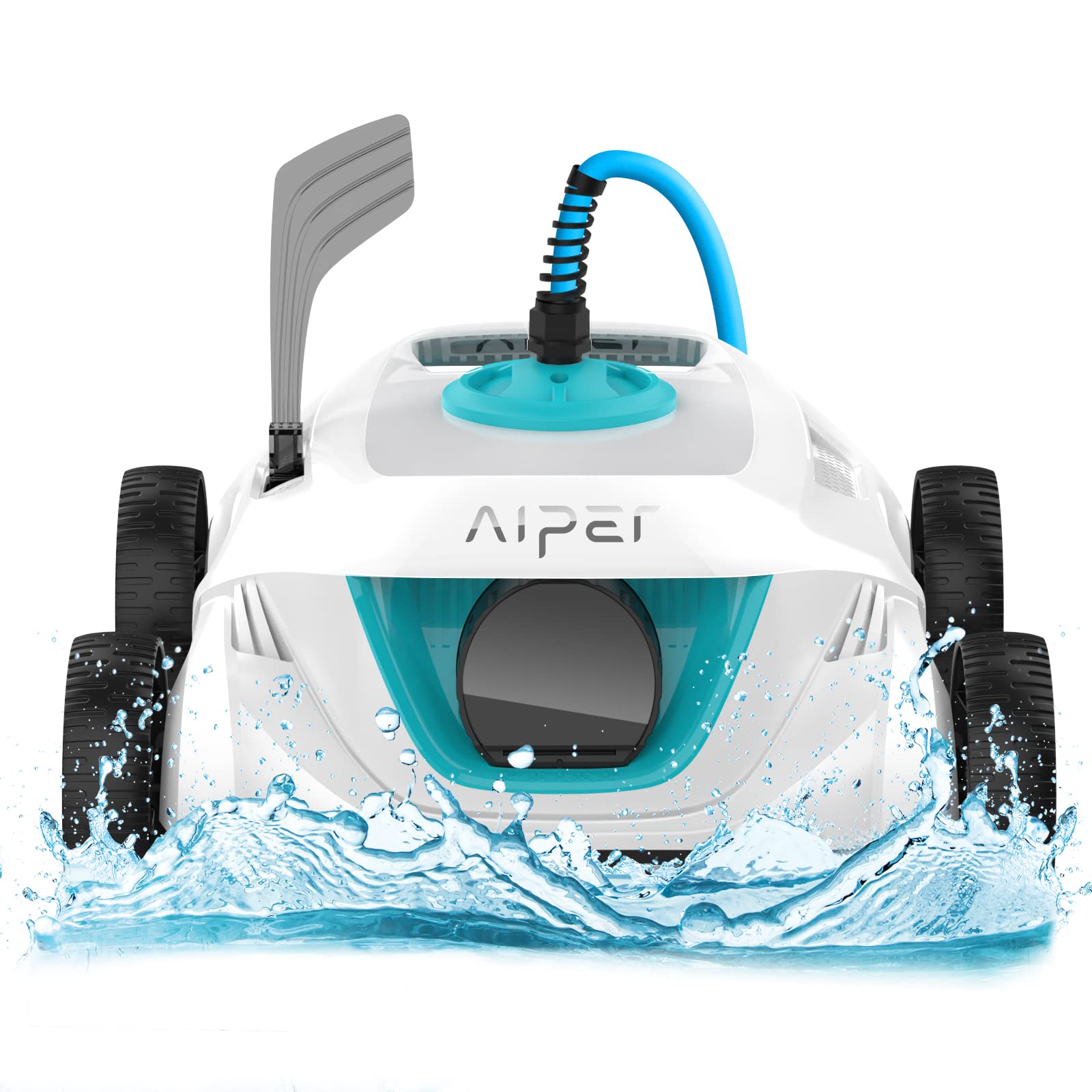AIPER Orca 800 Robotic Pool Cleaner - Automatic Above Ground Pool Vacuum with 150W Dual-Drive Motors, 33ft Floating Swivel Cord & Bottom Brush | 180μm Fine Filtration | Perfect for Inground & Above Ground Pools up to 40ft | Easy Maintenance & Energy Efficient Cleaning