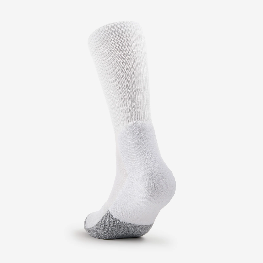 Thorlo Unisex Tennis Light Cushion Crew Socks - White - Breathable Athletic Socks for Men & Women - Perfect for Tennis, Running & Gym Workouts