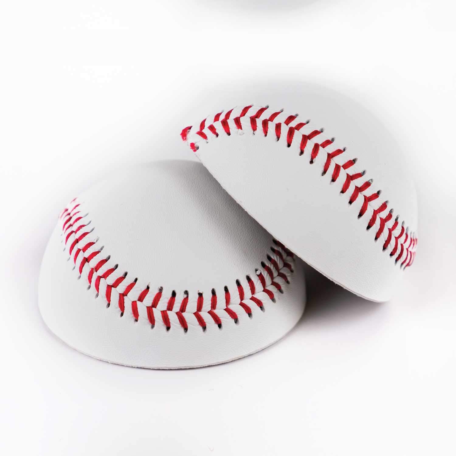 3D Leather Half Baseball for DIY Crafts - Unique Baseball Room Decor, Perfect Gift for Boys & Baseball Fans - Ideal for Sports Themed Bedrooms, Man Caves & Game Rooms