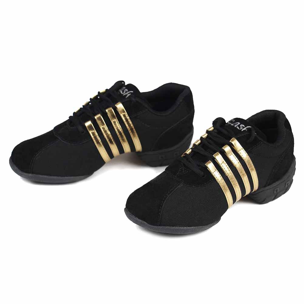 Hipposeus Women's Breathable Modern Jazz Dance Sneakers - Lightweight Fitness Shoes for Dance & Workout (Model T01) - Perfect for Jazz, Ballet, Zumba & Gym Training