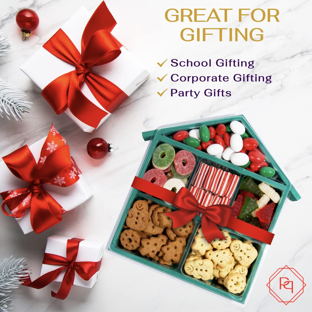 Premium Gourmet Candy Gift Box - Deluxe Holiday Sweets Assortment for Christmas & New Year - Luxury Chocolate & Candy Collection for All Ages - Festive Green Themed Treat Box - Perfect for Gifting, Parties & Holiday Celebrations
