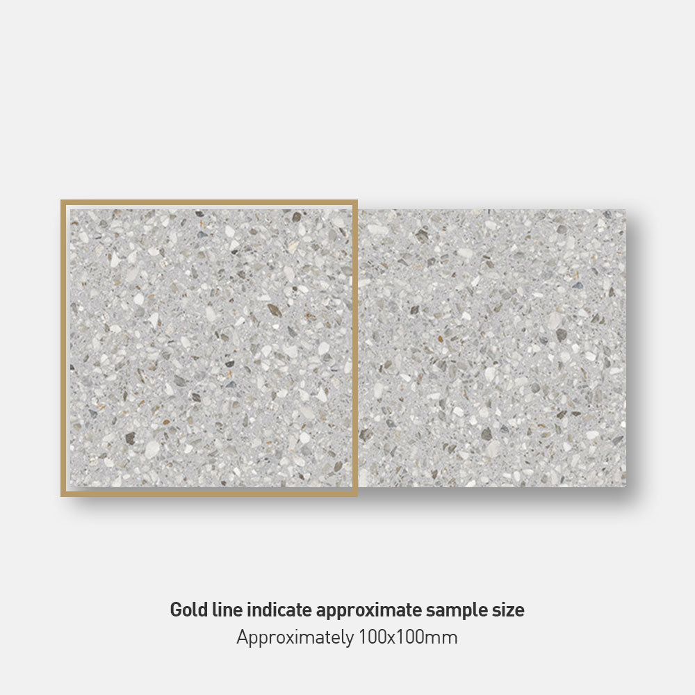 Premium 300x600mm Matt Terrazzo Porcelain Tile for Flooring & Walls - Elegant Roma Parade Design - Perfect for Bathroom, Kitchen & Living Room Renovations