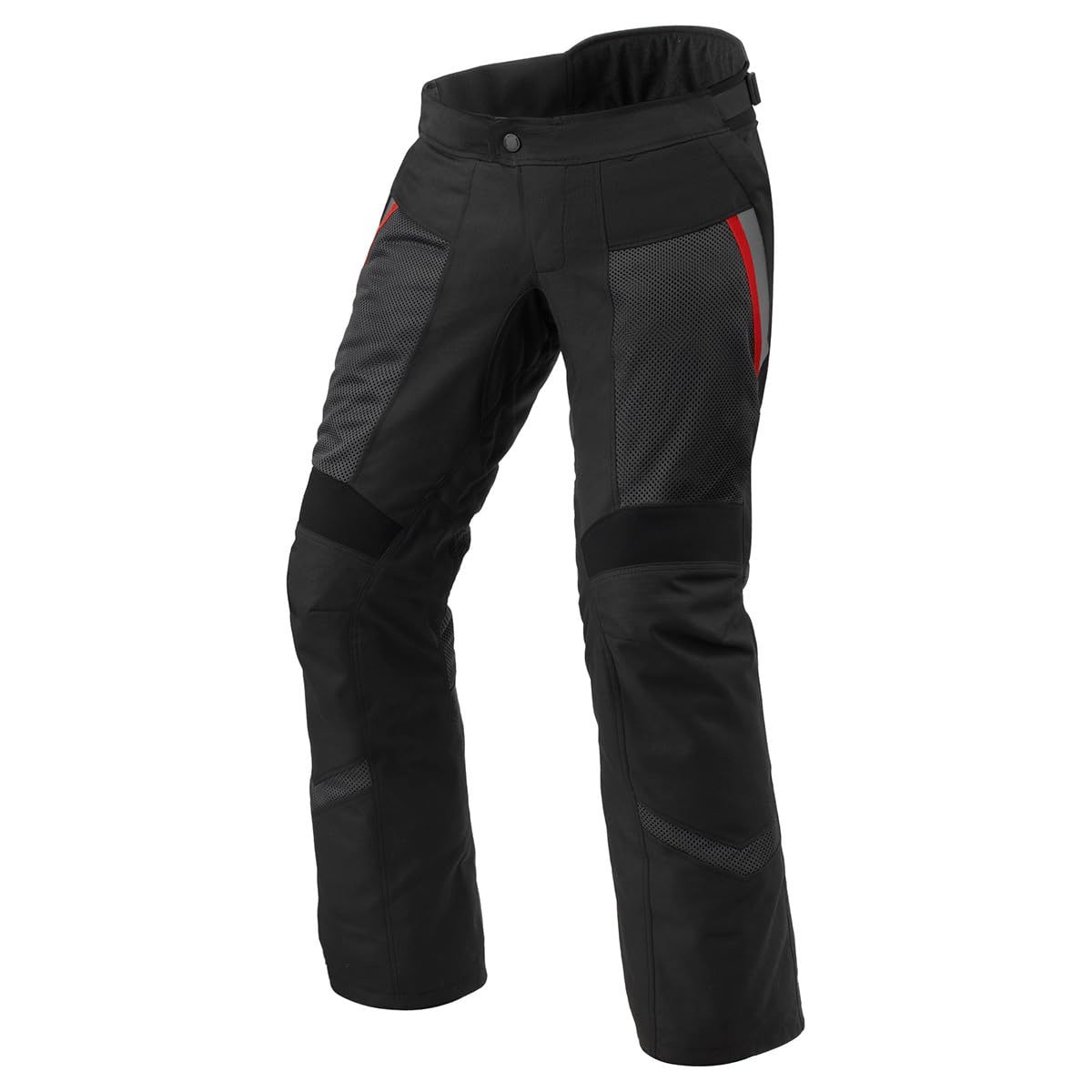 REV'IT! Men's Tornado 4 H2O Waterproof Adventure Touring Motorcycle Pants - Black, Large Size for Long-Distance Riding & All-Weather Protection