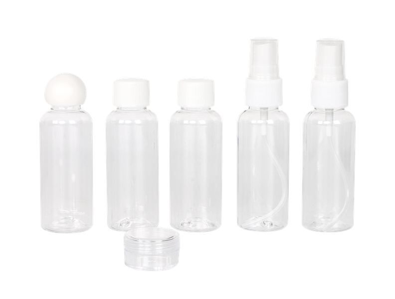 Tosca TCA036 6-Piece Plastic Bottle Set - Durable & Leak-Proof Containers for Kitchen, Bathroom, Travel & Storage | BPA-Free Food Safe Bottles