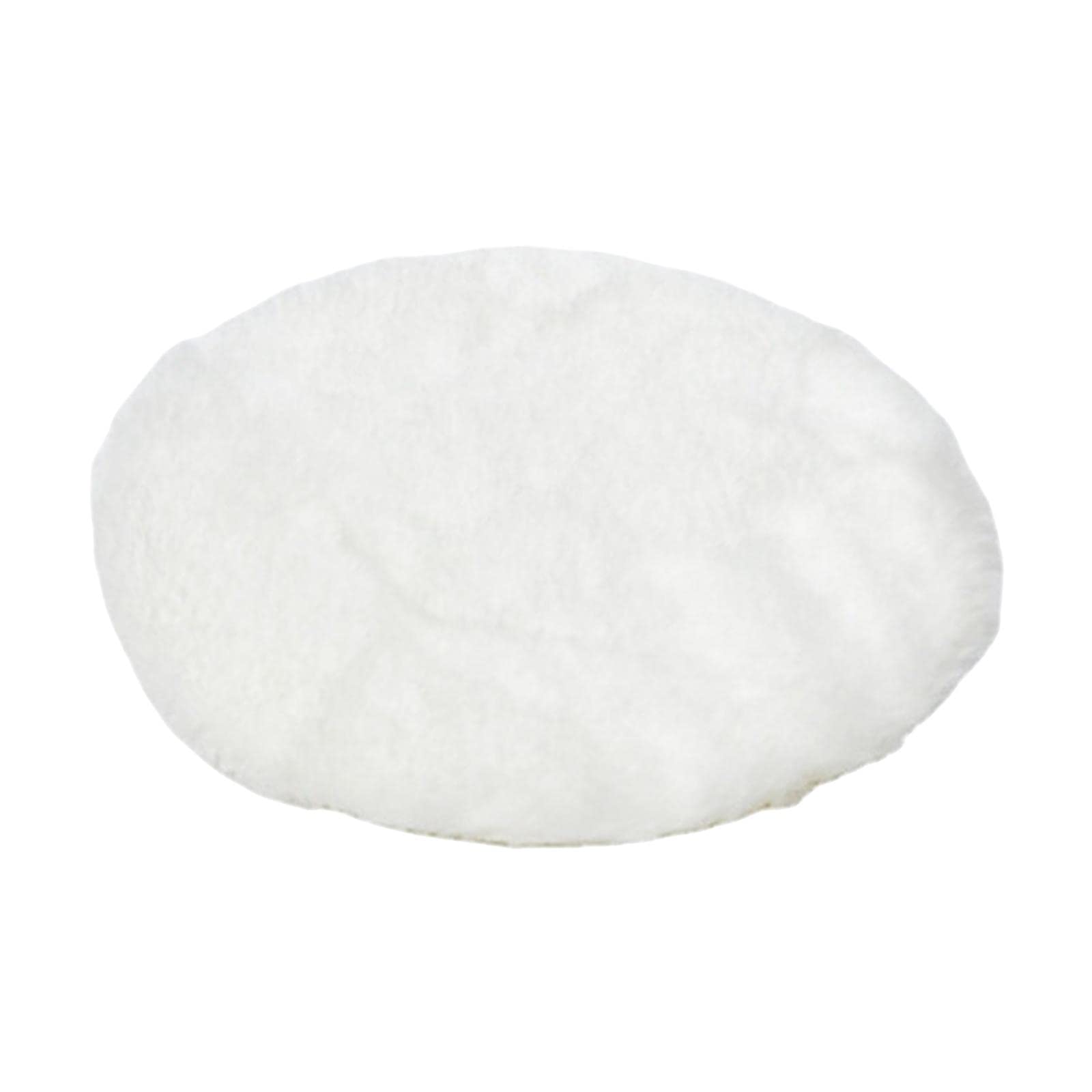 1:12 Scale Miniature Dollhouse Carpet - White Round Floor Rug for Bedroom, Balcony & Furniture Decor | Perfect for DIY Dollhouse, Model Train Scenes & Miniature Room Displays