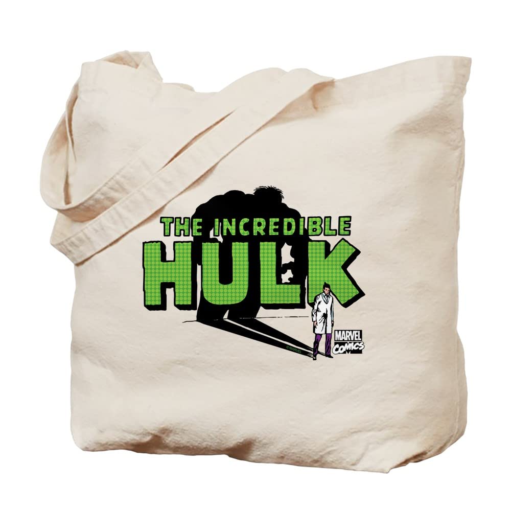 Hulk Shadow Tote Bag - Natural Canvas Reusable Shopping Bag for Groceries, Beach & Work | Eco-Friendly Cotton Tote with Superhero Design