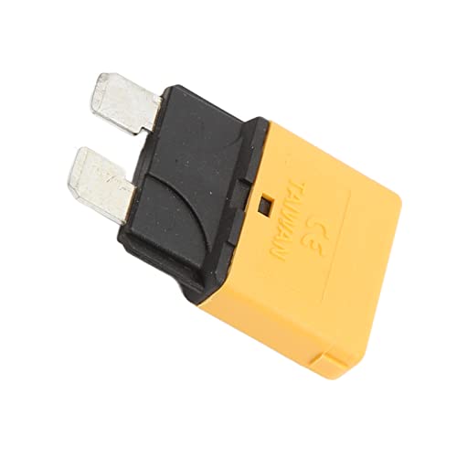 Shanrya 30A Manual Reset Blade Fuse - Yellow Overcurrent Protection for Cars, Trucks, RVs & Marine Applications - Durable Low Voltage Circuit Breaker for Automotive Electrical Systems & Yacht Wiring