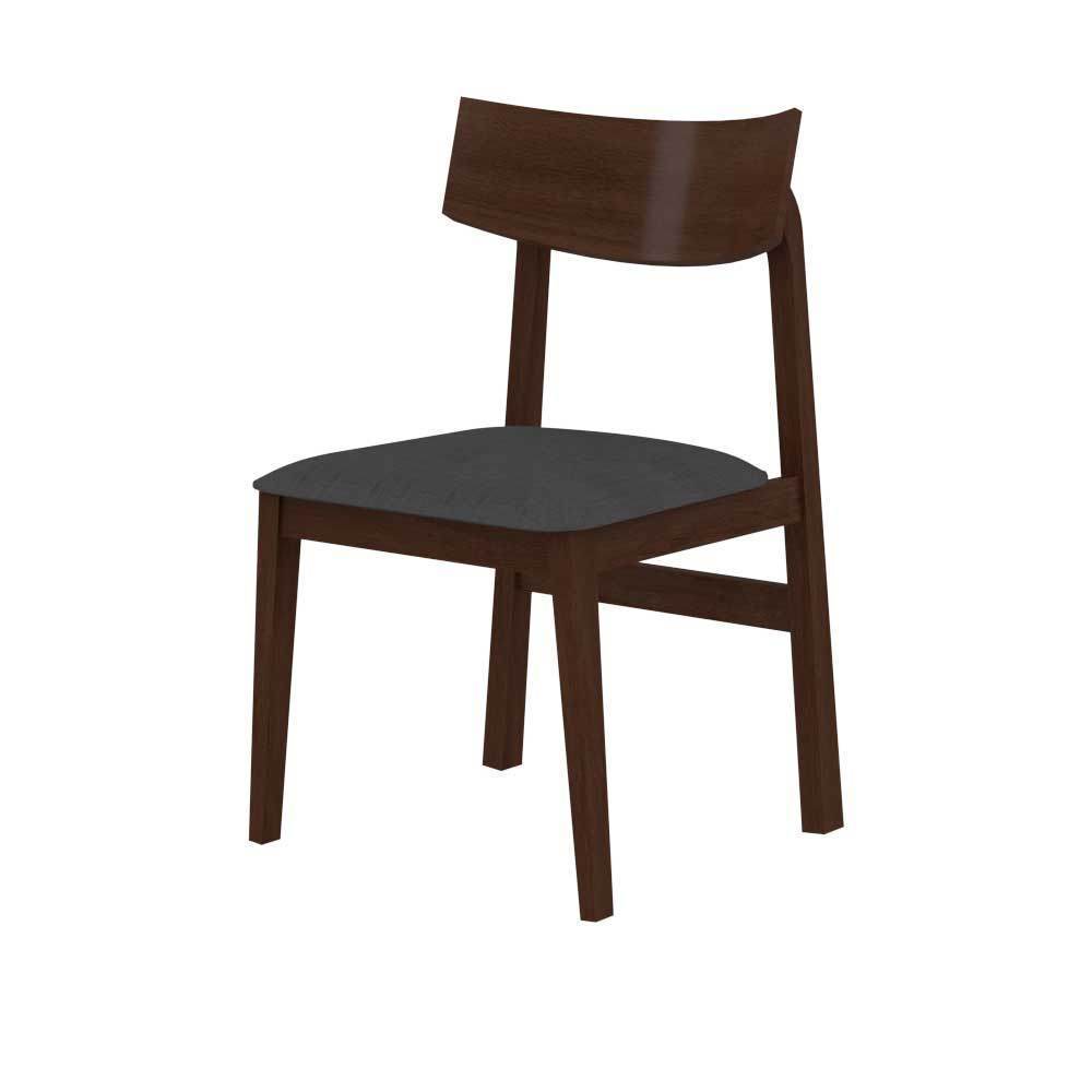 Edgar Wooden Dining Chair - Solid Wood Modern Farmhouse Dining Room Chair with Comfortable Cushion - Perfect for Kitchen, Dining Room, and Home Office
