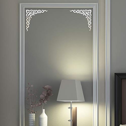 Modern Mirror Style Removable Wall Decal - Bummyo Wall Art Sticker for Home & Room Decor | DIY Peel & Stick Mural | Perfect for Living Room, Bedroom, Nursery & Office Decor