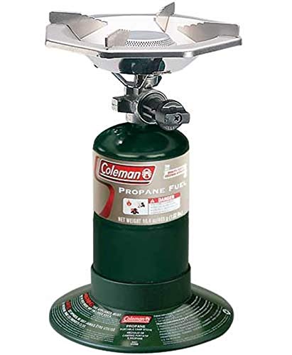 Coleman BottleTop Propane Stove with Adjustable Burner - 7650 BTU Portable Camping Stove for Backpacking, Hiking & Outdoor Cooking | Compact Gas Cooker for Picnics, Tailgating & Emergency Preparedness