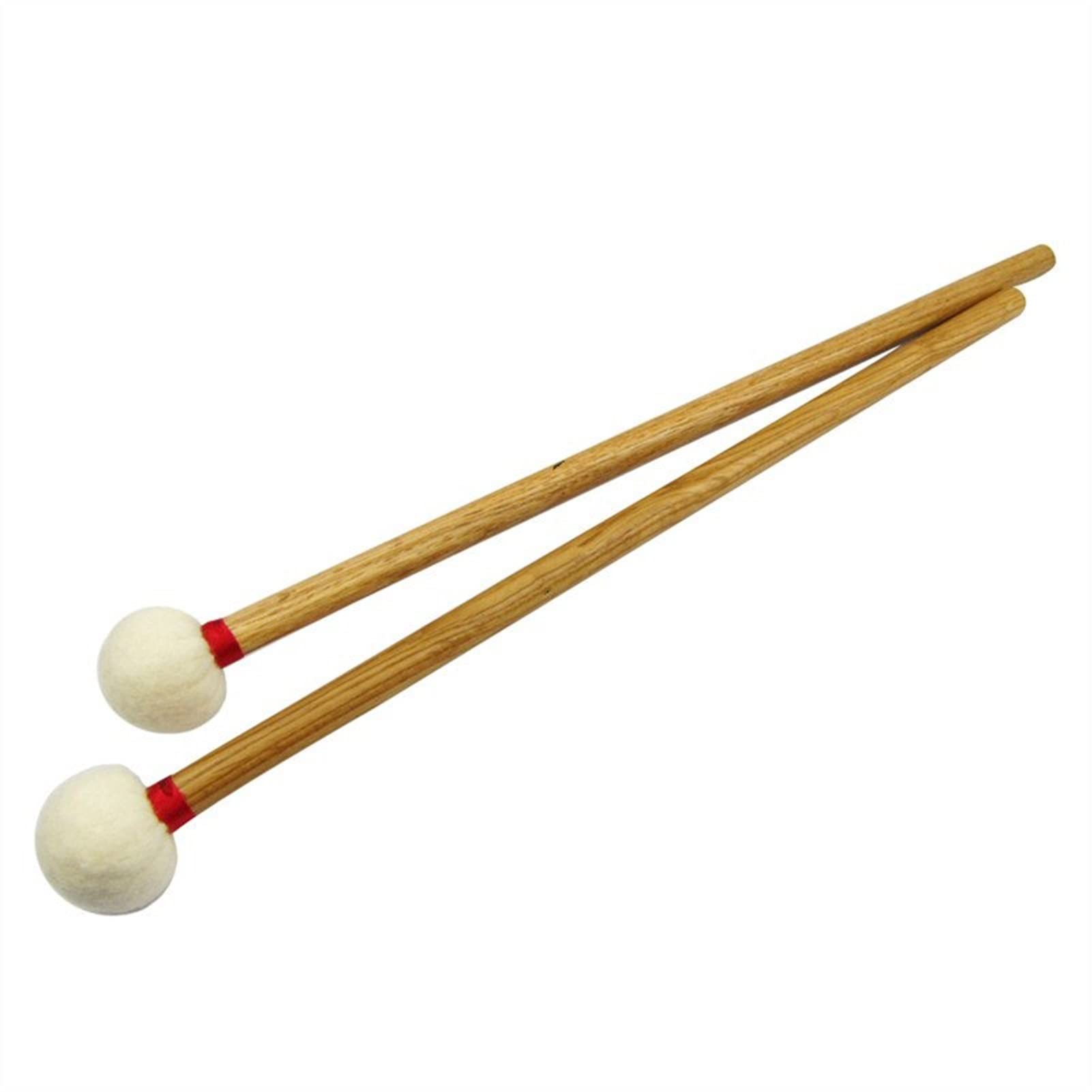 Premium Maple Wood Drum Sticks Set - 1 Pair Soft Felt Head Timpani Mallets for Percussion & Orchestral Performance | Ideal for Drummers, Music Students & Professional Musicians