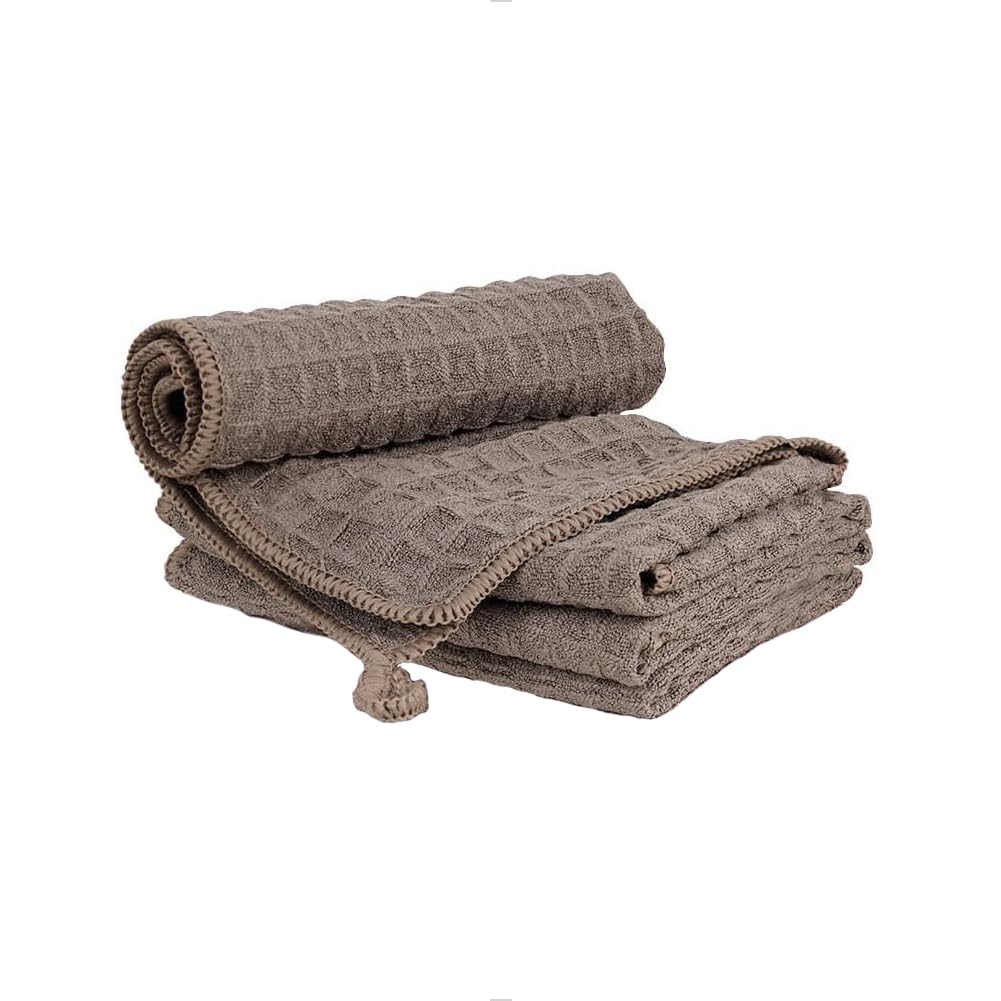 **Barista Microfiber Cleaning Cloths 4-Pack – Premium Waffle Weave Towels for Espresso Machines, Steam Wands, Countertops & Kitchen (12