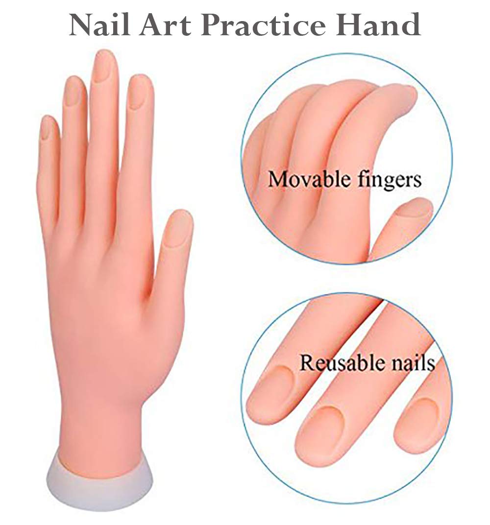 Nail Art Brush & Dotting Tool Set for Practice - Salon & Home Use