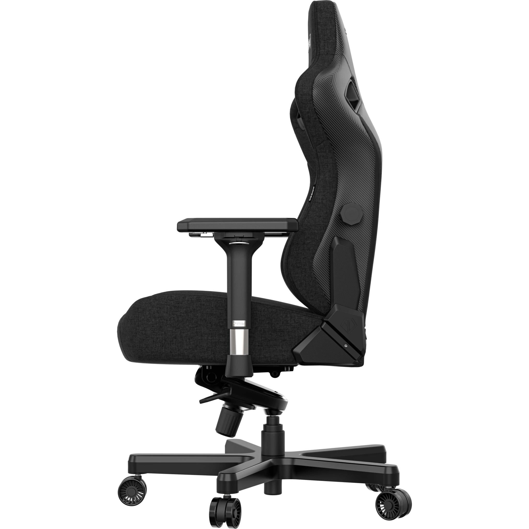 Anda Seat Kaiser 3 Series Premium Ergonomic Gaming Chair - Black Fabric (Large Size) for PC, Console & Office Use - Comfortable Racing Style Chair with Lumbar Support