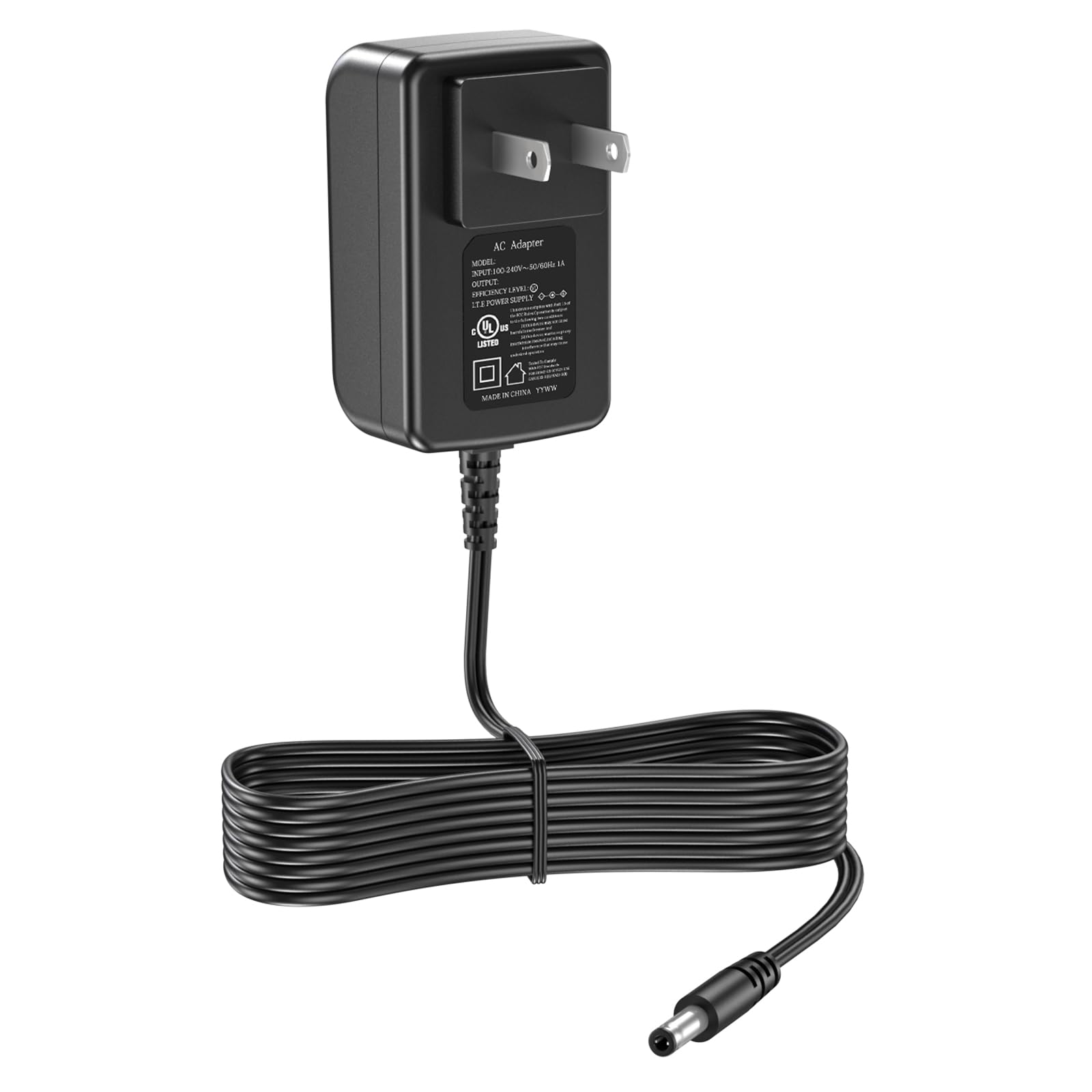 UL Certified Power Cord & Charger Adapter for Segway eKickScooter Zing E12/E10/E8 & Ninebot Kids Electric Scooter - Perfect Replacement for Home & Outdoor Charging