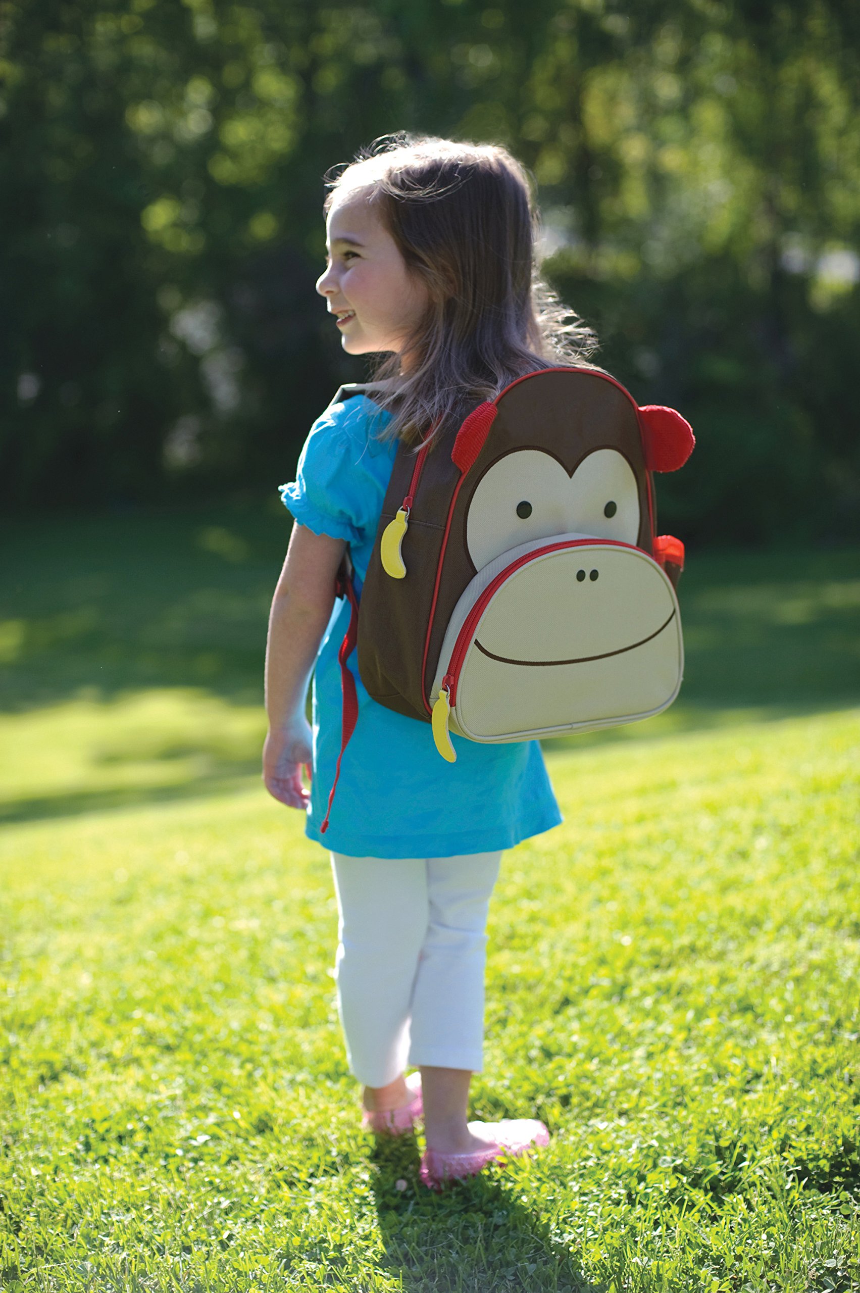 Skip Hop Toddler Backpack - 12 Inch Cute Monkey Design School Bag for Boys & Girls | Perfect for Preschool, Kindergarten, Daycare & Travel Accessories